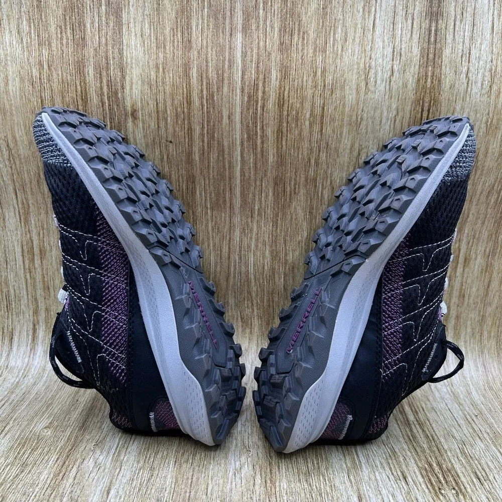 Merrell Fly Strike Women's Size 6 Trail‎ Running Shoes Sneakers Black Purple